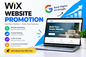 promote your wix website with marketing, SEO, and google ranking