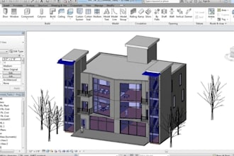 convert asbuilt pdf to revit, cad floor plan to bim, and city permit drawing