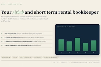 be your airbnb and short term rental bookkeeper