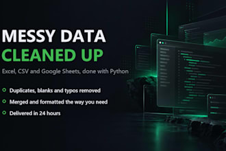clean, merge and format your excel or csv data