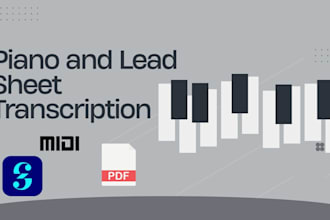transcribe audio to professional piano sheet music