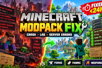 fix optimize minecraft modpack server forge fabric neoforge less than 24 hours
