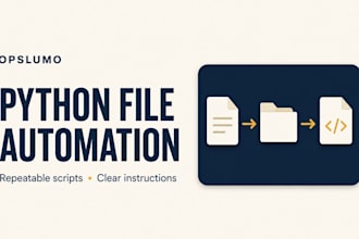 automate CSV excel and json files with a reusable python script