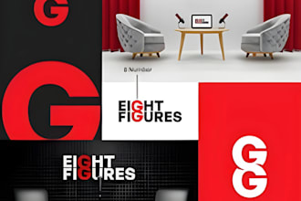 do extremely minimalist and luxury business logo design