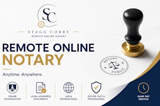 perform remote online notary services