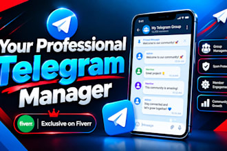 be your telegram community manager