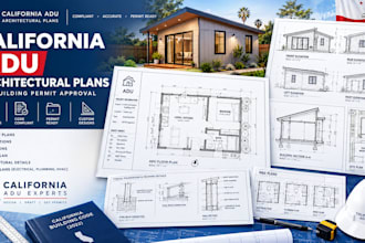 create professional california adu architectural plans for permit