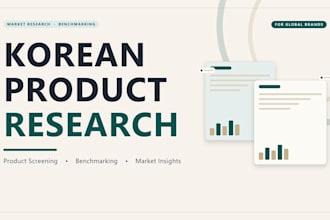 research and benchmark korean products for your brand