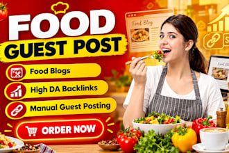 publish food guest post on high da food blogs