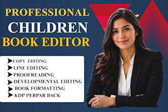 proofread and edit children book story with line edit copy  developmental