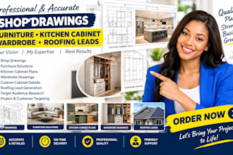 do shop drawings furniture design kitchen cabinet design wardrobe roofing leads
