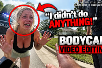 edit bodycam, police footage and true crime documentary videos