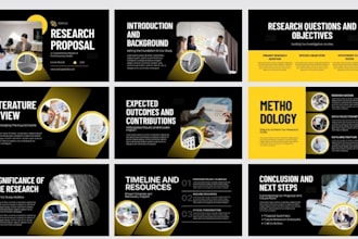 design a professional thesis and academic presentation