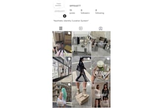 design your brand identity and social media grid