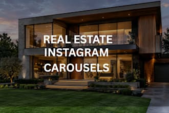 design custom instagram carousel templates for real estate
