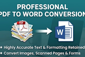 convert PDF, scanned image