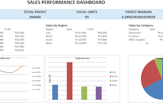 create a professional excel dashboard, mis report