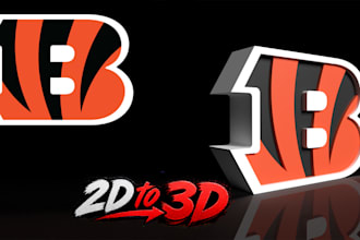 convert your 2d logo into a 3d model for 3d printing