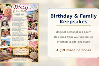 create a heartfelt personalized poem
