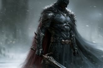 create dark knight paintings art