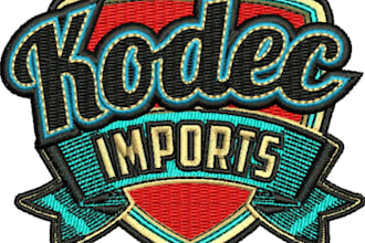do embroidery digitizing, logo, digitize image to embroidery formats dst pes emb