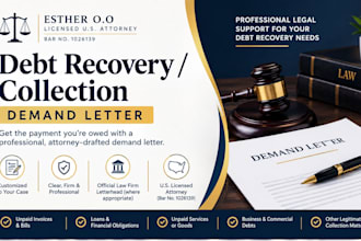 draft a debt collection or debt recovery demand letter