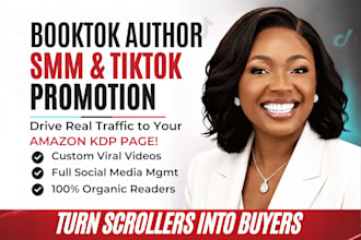 do booktok author smm and tiktok book promotion for amazon kdp