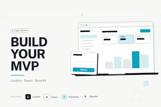 build your mvp with lovable replit bolt base44 vibe coding