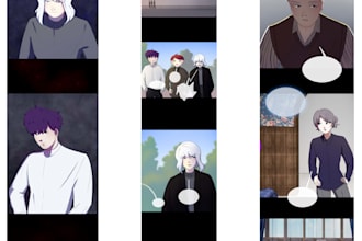 draw a webtoon in the manhwa style