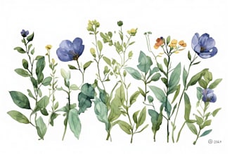 draw watercolor botanical illustration art