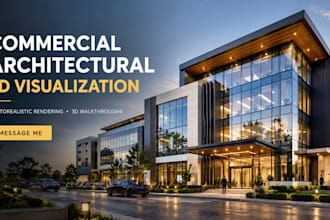 create commercial architectural rendering and 3d visualization