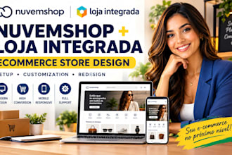 design and customize nuvemshop or loja ecommerce online store
