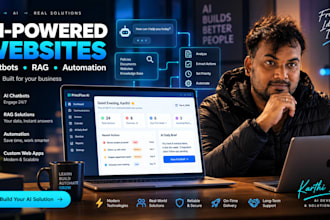 build an ai website with chatbot and business automation
