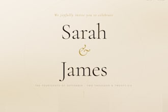 create an elegant digital wedding invitation website