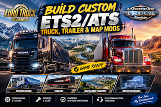 build custom ets2 and ats truck, trailer, map mods