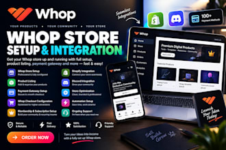 do whop checkout integration product listing payment gateway and whopstore setup