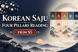 create your personalized korean saju four pillars reading