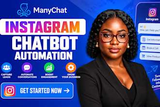 create manychat instagram chatbot automation for your business