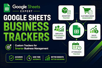 create custom google sheets business trackers