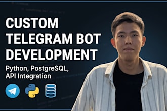 build a custom telegram bot in python with database integration