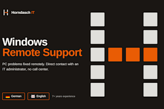 fix your windows PC remotely in german or english