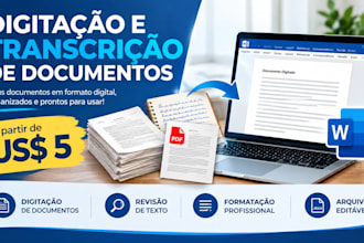 digitar e transcrever seus documentos com rapidez e precisao