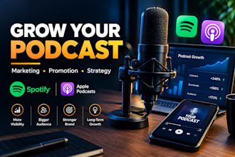 do podcast promotion and podcast marketing for spotify and apple podcasts