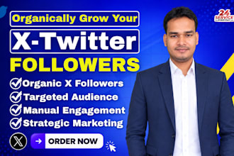 grow your x twitter followers organically with manual engagement