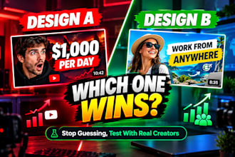 test and optimize your youtube thumbnails with real creators for max CTR