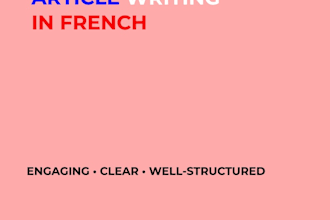 write engaging articles and blog posts in french