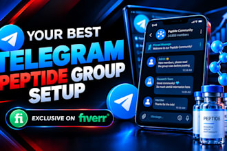 setup a professional peptide telegram group