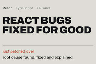 fix bugs and improve performance in your react website