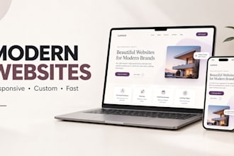 build a modern responsive website for your business or personal brand