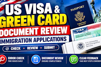 review your US visa, green card and immigration application documents